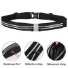Hot selling factory price multifunctional adjustable elasticated sport running belt with earphones port