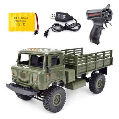 Hot Selling Toy Cars Wpl B-24 2.4G 1/16 RC 4WD Truck Russa Gaz 66 RTR with Light 4X4 off Road Truck