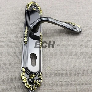 Hotel Classical European style zinc alloy door handle italy with plate
