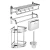Import Hotel Drilling 5 Piece Stainless Steel Bathroom Accessories Bathroom Shower Set from China