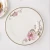 Import Hotel weeding luxury 50 pieces gold and flower decal Chinese style fine bone china ceramic dinnerware sets for 8 people from China