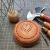 Import Household Sewing Pin Cushion Needlework Round Sewing Supplies Leather Pin Organizer from China