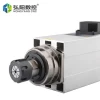 HQD 6KW 220v 380v CNC router spindle motor air cooling spindle 18000rpm 300hz 12.6A 2.39Nm cnc router using engraving wood
