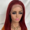 human hair wigs red and orange color