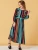 Import IHJ740 Girls Colorful Striped Lace Bubble Long Sleeve Dress muslim outfits islamic clothing from China