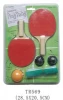 Indoor game mini desktop ping pong paddle set/kids wooden table tennis racket set