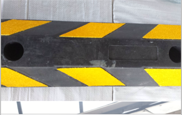 Industrial high quality strength density mould pressing black plastic rubber speed road bump