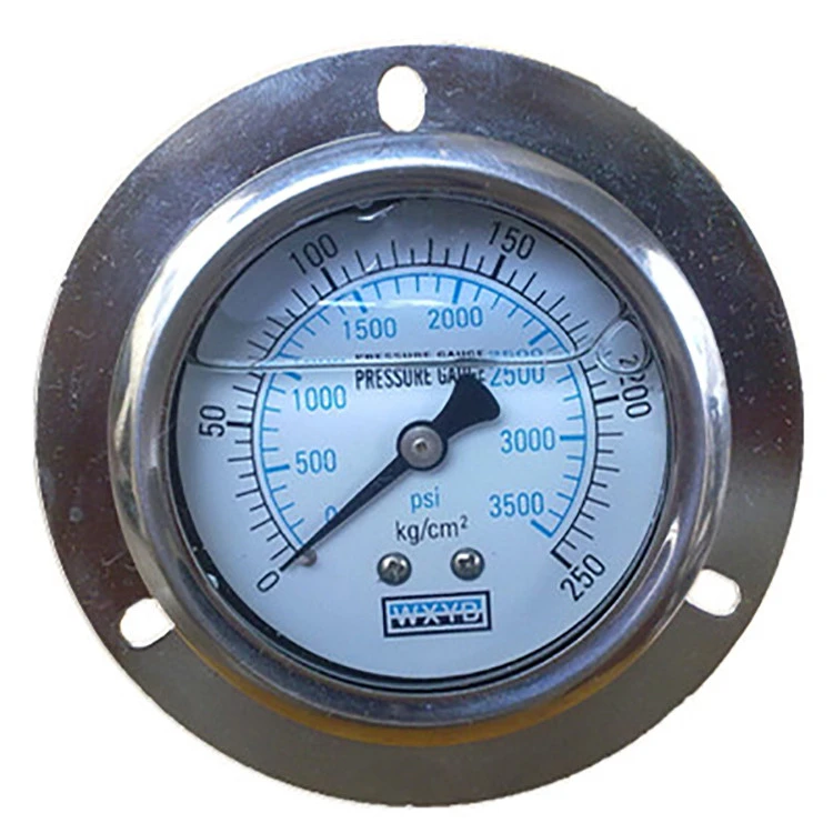 industry all stainless steel vibration proof bourdon tube pressure gauge