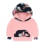 Import Infant Girls Baby Outfit Pink Pom Flower Hoodie from China