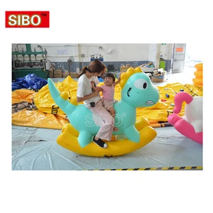 Inflatable Pony Rocking Horse Kids Pendulum Swing Inflatable Animals Ride On  Inflatable Toys
