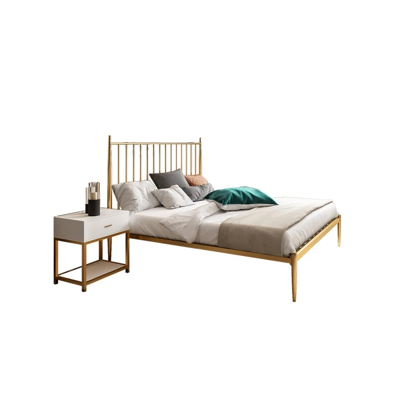 ins style direct export frame accessory metal bed bedroom furniture metal steel single bed