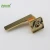 Import internal wood grain PVD gold door handle with lock from China