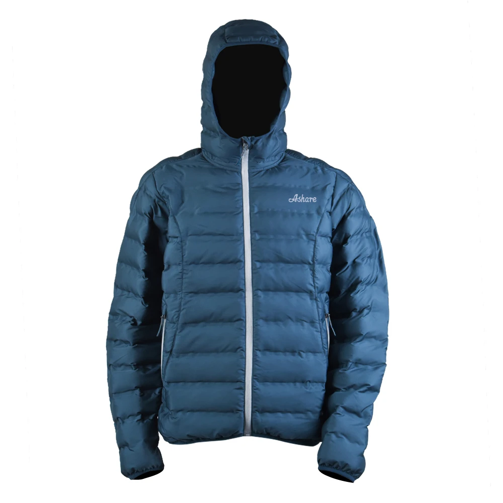 Italian hooded puffer jacket mens padded down winter jacket