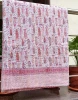 Jaipuri handmade printed kantha quilted bedspread vintage kantha gudari throw kantha bedspread