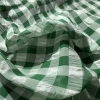 Japan 100 Polyester  Grey White And Black Checked Textiles Fabrics for dresses