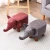 Import JKY Furniture Leather Animal Shape Foot Rest Seat Stool Storage Ottoman with 4 Wooden Legs from China