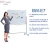 KBW popular double side flip chart magnetic movable dry erase whiteboard stand for office