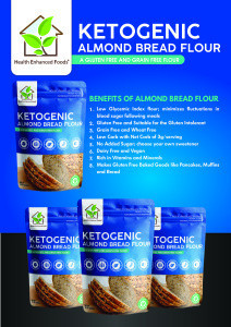 Ketogenic almond grain free pastry low gluten extruded flour
