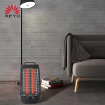 KEYO 700w Indoor Outdoor IPX4 Waterproof Standing Halogen Terrace Patio Infrared Electric Heaters