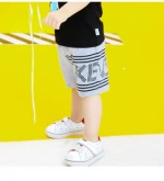 Kids Clothes Loose Breathable Cotton Fleece Hot Sale Boys Printed Shorts
