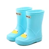 kids girls duck printing customized waterproof pvc rainboots gumboots rain boots for children