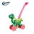 Kids outdoor activity toy electric walker cart toys giraffe bubbles kids toys machine