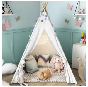 kids play house cotton canvas childrens teepee indian toy tents