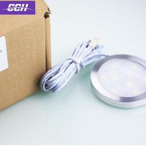 Kitchen cabinet sensor round led lights flashlight Induction lamp with sweeping switch battery Intelligent