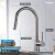 Import Kitchen Faucet with Pull Down Sprayer, Brass Modern Kitchen Sink Faucet Single Handle with Dual Function from China