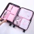 Import Korean 7 Suits Waterproof Travel Storage Bags  Polyester Reusable Travel Luggage Bags Accept Custom from China