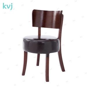 KVJ-7072 modern round seat thonet bentwood upholstery wood dining chair leather restaurant chair