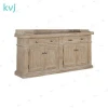 KVJ-8022 vintage french distressed buffet reclaimed wood sideboard