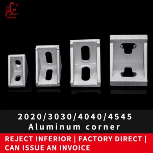 L shaped angle bracket for 2020 3030 4040aluminum profile connector
