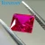 Import Lab Created Synthetic Corundum ruby 5# with inclusions square princess Shape Natural Cut Loose Gemstones from China