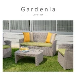 Lagoon Gardenia Loveseat Modern Garden Sofa Set Wicker Living Room Royal Outdoor Furniture Patio