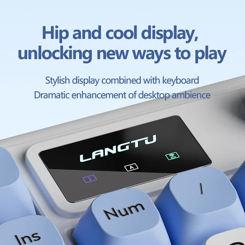 Langtu L98 Membrane keyboard 98% Layout with Display