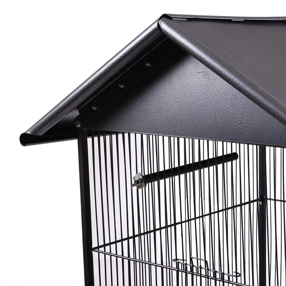 Large Metal Bird Cage Play Top Parrot Macaw Cage