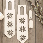 laser cut wooden ornament knitting tool wood  Mitten blockers wood crafts