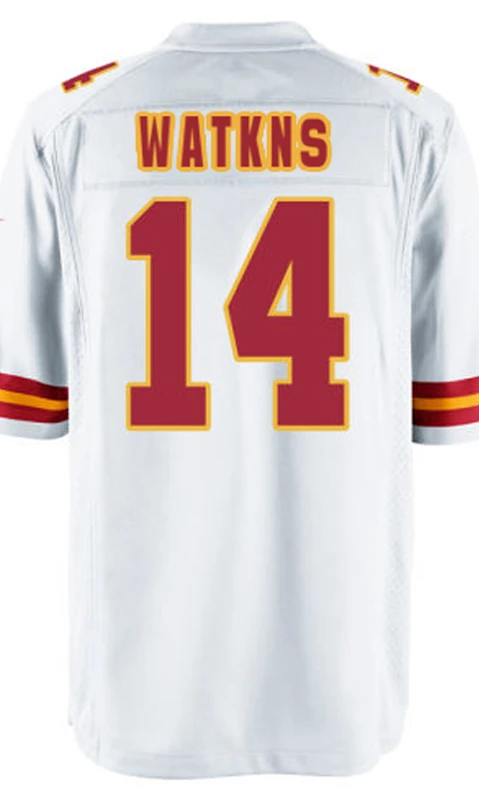 Latest High Quality 15 Patrick Mahomes Custom Sublimated American Football Jersey