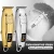 Import LCD Cordless hair clipper hair trimmer gold barber shop powerful cutter hair cutting machine haircut cut electric rechargeable from China