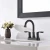 Import Lead-Free Modern Commercial Two Handle Oil Rubbed Bronze Bathroom Faucet Bathroom Vanity Sink Faucets from China