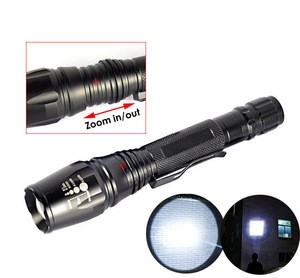 LED Flashlight 1600 Lumen Zoomable XM-L2 U3 LED 18650 Flashlight Focus Torch Zoom Lamp