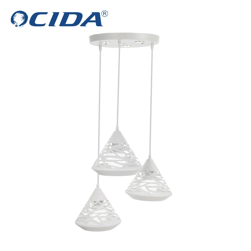 Led modern minimalist indoor dining table chandelier E27 lamp holder replaceable smart light bulb pendant lights