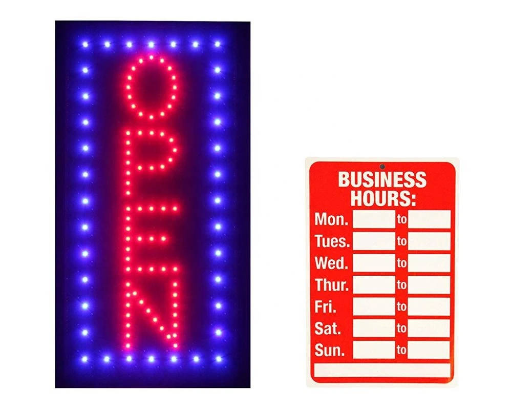 Led Neon Signs Letter Custom Light Acrylic Outdoor Letters Shop Board For 3D Bar Advertising Electronic Flex Vertical Open Sign