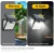 Import LED Solar Garden Light with Motion Sensor 3 Lighting Modes Waterproof ABS Patio Lamp Fence Wall Mount from China