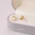 Import Lerca new arrival S925 Silver Sterling cats eye cabochon Geometric Stud Earrings Charming Jewellery for women from China