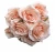 Import LFR122 stock  wholesale 9  heads artificial French style wedding rose bouquet  artificial flower from China