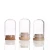 LongChuan 30mm Glass Test Tube With Cork Lid Packaging Tube saffron packing  test tube with cork bamboo lid and wooden lid