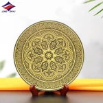 longzhiyu 13years china professional metal crafts manufacturer custom decoration metal trim crafts antique imitation plates