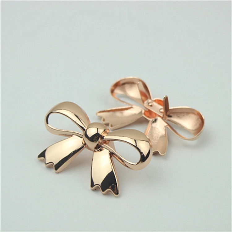 Luggage and handbag hardware accessories metal bow knot shoe buckle shoe material clothing shoes hat hardware accessories 60mm
